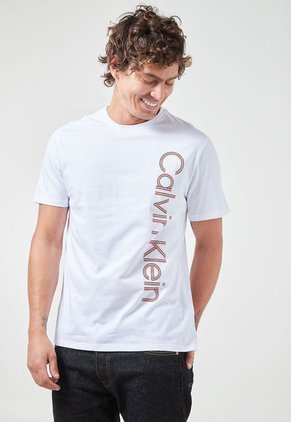 Camiseta Blanco-Negro-Rojo Calvin Klein