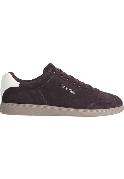 Tenis Café De Corte Bajo Con Textura De Gamuza Calvin Klein