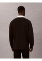 Polo Negro Compact Rugby De Manga Larga Calvin Klein de Calvin Klein