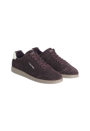Tenis Café De Corte Bajo Con Textura De Gamuza Calvin Klein