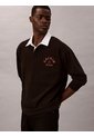 Polo Negro Compact Rugby De Manga Larga Calvin Klein de Calvin Klein