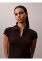 Vestido Negro Tipo Polo Ajustado Calvin Klein de Calvin Klein
