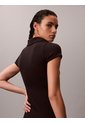 Vestido Negro Tipo Polo Ajustado Calvin Klein de Calvin Klein
