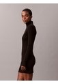 Vestido Negro Mini Con Etiqueta Tejida Calvin Klein de Calvin Klein