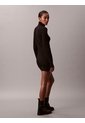 Vestido Negro Mini Con Etiqueta Tejida Calvin Klein de Calvin Klein