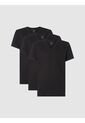 Paquete De 3 Camisetas Negras Cuello V Para Hombre Calvin Klein de Calvin Klein