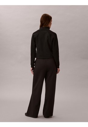 Pantalón Negro De Punto Ponte Con Logo Calvin Klein