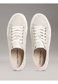 Tenis Beige De Plataforma De Jacquard Con Logo Calvin Klein de Calvin Klein