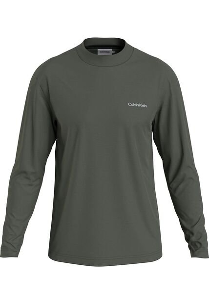 Top Negro De Manga Larga Con Cuello Perkins Calvin Klein