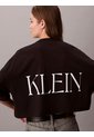 Camiseta Negra Cropped Con Logo Gráfico Calvin Klein de Calvin Klein