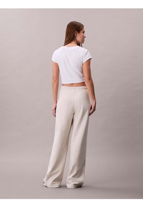 Pantalón Blanco De Pierna Ancha Calvin Klein