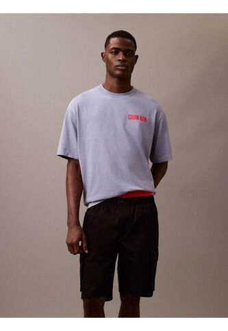 Camiseta Azul Vert Logo Graphic Crewneck Calvin Klein Calvin Klein