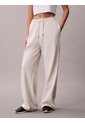Pantalón Blanco De Pierna Ancha Calvin Klein de Calvin Klein
