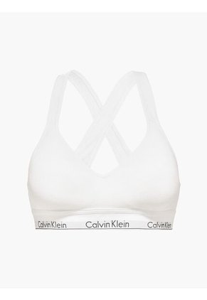 Brassier Blanco De Algodón Para Mujer Calvin Klein