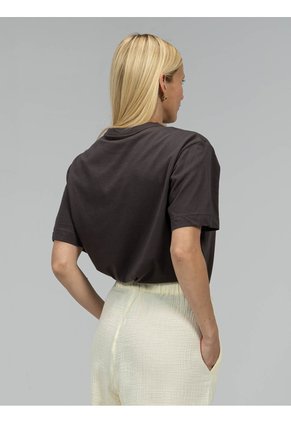 Camiseta Gris Boxy Con Estampado De Logo Calvin Klein