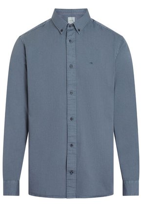 Camisa Gris De Sarga Ligera Teñida Calvin Klein