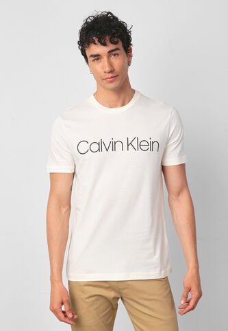 Camiseta Calvin Klein Marfil Calvin Klein