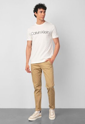 Camiseta Calvin Klein Marfil
