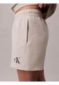 Pantalonetas Blanco De Felpa Francesa Con Logo Monograma Calvin Klein de Calvin Klein