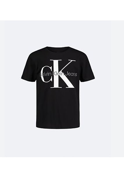Camiseta Niño Negra Unisex Con Logo Calvin Klein