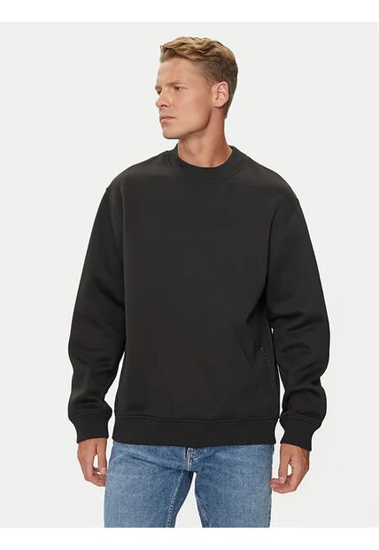 Saco Negro Con Logo Tape Calvin Klein