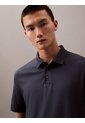 Polo Negro De Manga Corta En Algodón Supima Calvin Klein de Calvin Klein