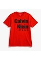 Camiseta Roja Para Niño De Manga Corta Con Gráfico Dope Calvin Klein de Calvin Klein
