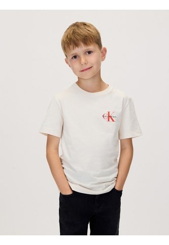 Camiseta Blanca Para Niño Infantil Con Monograma Calvin Klein Calvin Klein