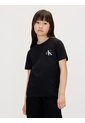 Camiseta Negra Para Niño Infantil Con Monograma Calvin Klein de Calvin Klein