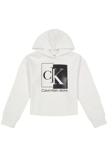 Saco Para Niña Con Detalles En Lentejuelas Blanco Calvin Klein