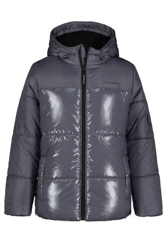 Chaqueta Gris Acolchada Con Cierre Para Niño Calvin Klein Calvin Klein