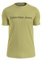 Camiseta Con Logo En El Pecho Hombre Amarillo Calvin Klein de Calvin Klein