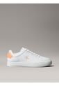 Tenis Blanco Classic Cupsole De Cuero Con Parche Calvin Klein de Calvin Klein
