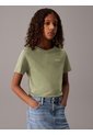 Camiseta Verde Para Niño Cuello Redondo Jeans Kids Calvin Klein de Calvin Klein