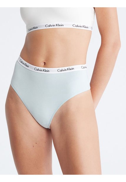 Tanga Celeste De Cintura Alta Carrusel Para MujerCalvin Klein