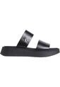 Sandalias Negro De Cuero Con Plataforma Calvin Klein de Calvin Klein