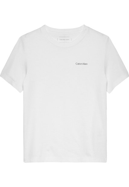 Camiseta Blanca Para Niño Infantil Calvin Klein