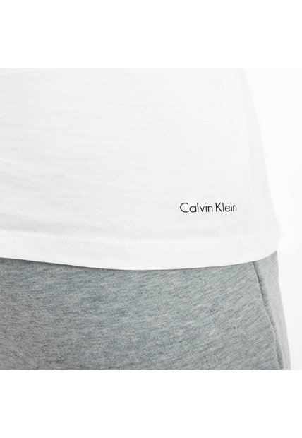 Paquete De 3 Camisetas Blancas Cuello V Calvin Klein