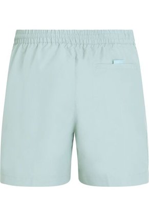 Traje Celeste De Baño De Largo Medio Con Cordón - Logo Tape Calvin Klein