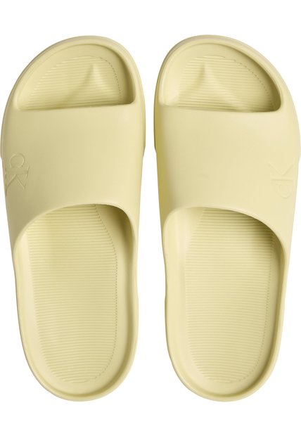 Sandalias Verde Tipo Slide Con Diseño Moderno Calvin Klein