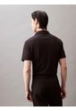 Polo Negro De Manga Corta En Algodón Supima Calvin Klein de Calvin Klein