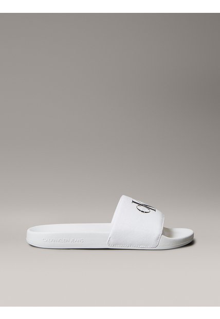 Sandalias Multicolor Slide Con Monograma Calvin Klein