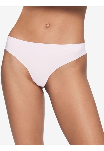 Pantie Tipo Tanga En Microfibra Rosada Para Mujer Calvin Klein