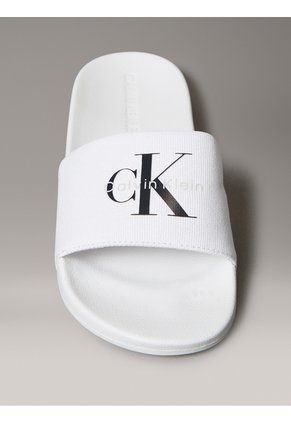 Sandalias Multicolor Slide Con Monograma Calvin Klein