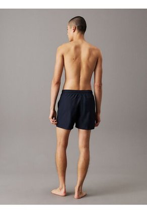 Traje Azul De Baño De Largo Medio Con Cordón - Logo Embroidery Calvin Klein