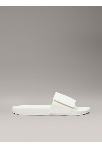 Sandalias Blanco De Lona Calvin Klein