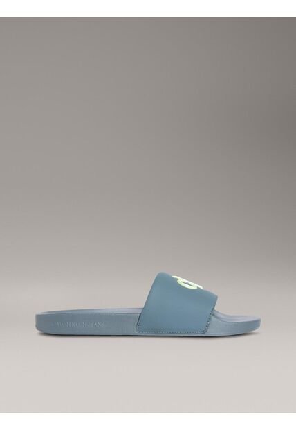 Sandalias Azul Con Logo Calvin Klein