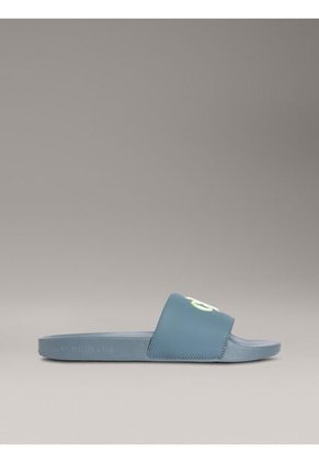 Sandalias Azul Con Logo Calvin Klein