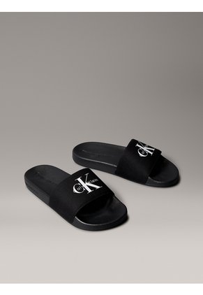 Sandalias Multicolor Slide Con Monograma Calvin Klein