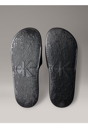 Sandalias Multicolor Slide Con Monograma Calvin Klein